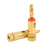 4pcs 4mm Plated Banana Plugs Red