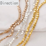 Gold-Plated Gallstone Star Bracelet Necklace Beads Spacer 1PCS