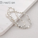 Gold-Plated Gallstone Star Bracelet Necklace Beads Spacer 1PCS