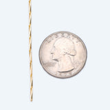Gold-Plated Brass Bar Chain 1.2mm Thin for DIY Jewelry