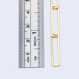 Rectangle Link Chain for Necklace Making (#LK-405)