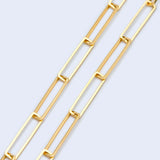 Rectangle Link Chain for Necklace Making (#LK-405)
