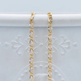 2.5mm Brass Chains Necklace Supplies (#LK-282)/ 1 Meter