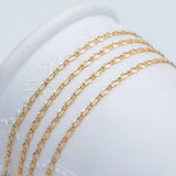2.5mm Brass Chains Necklace Supplies (#LK-282)/ 1 Meter