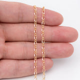 2.5mm Brass Chains Necklace Supplies (#LK-282)/ 1 Meter