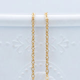 2.5mm Brass Link Chains for DIY Necklaces (#LK-276) 1 Meter