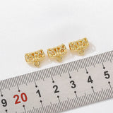 Gold-Plated Copper Charm Pendant 10pcs/Lot DIY Earring Jewelry Finding