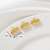 Gold-Plated Copper Charm Pendant 10pcs/Lot DIY Earring Jewelry Finding