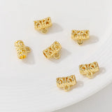 Gold-Plated Copper Charm Pendant 10pcs/Lot DIY Earring Jewelry Finding