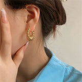 Gold-Plated High-End Women's Earrings Light Temperament Earrings