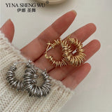 Gold-Plated High-End Women's Earrings Light Temperament Earrings