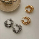 Gold-Plated High-End Women's Earrings Light Temperament Earrings