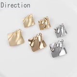 Gold-Plated Matt Folds Diamond-Shaped Pendant Access.