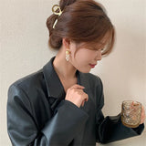 Gold-plated Tassel Long Ladies Earrings Small Bell Pearl Pendant