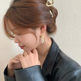Gold-plated Tassel Long Ladies Earrings Small Bell Pearl Pendant