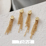 Gold-plated Tassel Rhinestone Pendant DIY Jewelry Accessory