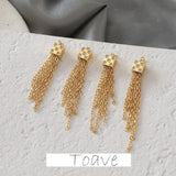 Gold-plated Tassel Rhinestone Pendant DIY Jewelry Accessory