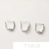 Gold-Plated Copper U-Shaped Earrings DIY Material