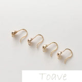 Gold-Plated Copper Fat Drop Ear Hook DIY Accessories