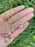 CZ Paved Necklace Pendant Jewelry