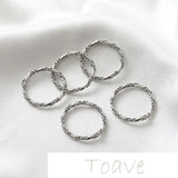 Gold-Plated Silver Round Hollow Frame Retro Bead Chain DIY Accessory