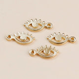 Gold-Plated Small Eyes Ins Earrings DIY Accessories