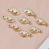 Gold-Plated Small Eyes Ins Earrings DIY Accessories
