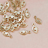 Gold-Plated Small Eyes Ins Earrings DIY Accessories