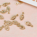 Gold-Plated Small Eyes Ins Earrings DIY Accessories