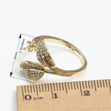 K Craft Leaf Pearl Micro Zirconia Ring DIY Accessory