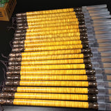 Gold-rimmed Nanmu Brush Calligraphy Set for Students and Teachers