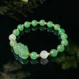Silk Jade Bracelets Women Bangle Bracelet Jewelry Elastic Bracelet