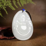 Silk Jade Boutique Maitreya Buddha Necklace Pendant for Men and Women