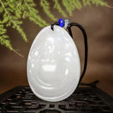 Silk Jade Boutique Maitreya Buddha Necklace Pendant for Men and Women