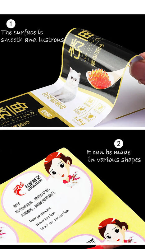 Custom Silver Stamping Logo Label Stickers for Metal Bottles