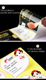 Custom Silver Stamping Logo Label Stickers for Metal Bottles