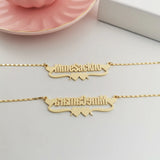 Personalized Stainless Name Necklace with Letters Choker for Women