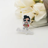 GoldButterfly Kids Cartoon Name Necklace - Personalized Children's Gift
