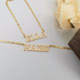 GoldButterfly Personalized Name Necklace with Pig Nose Chain