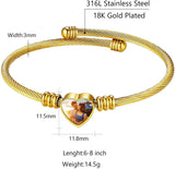 Goldchic Personalized Photo Bracelet - Stainless Steel Cuff