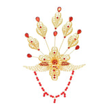 3D Metal Peacock Headwear Hair Accessories with Crystal Beads
