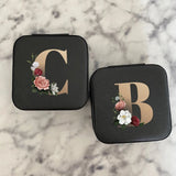 Golden Alphabet Jewelry Box Travel Jewelry Case Boxes Portable Jewelry Storage