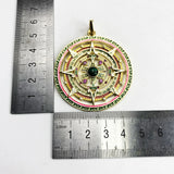 925 Sterling Silver Bohemia Golden Amulet Pendant