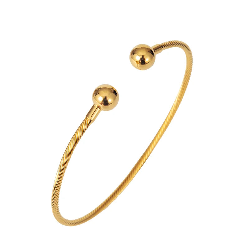 Golden Ball Necklace Men Women Rope Cuban Chain Torques Men's Gift Hip Hop