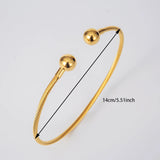 Golden Ball Necklace Men Women Rope Cuban Chain Torques Men's Gift Hip Hop