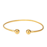 Golden Ball Necklace Men Women Rope Cuban Chain Torques Men's Gift Hip Hop