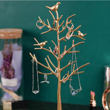 Golden Bird Jewelry Display Stand Tray Tree Storage
