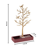 Golden Bird Jewelry Display Stand Tray Tree Storage