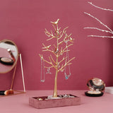Golden Bird Jewelry Display Stand Tray Tree Storage