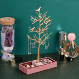 Golden Bird Jewelry Display Stand Tray Tree Storage